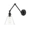 Z-Lite Gayson Wall Sconce, 1-Light, 7.75 In.W x 30.5 In.L x 7.75 In.H, Matte Black/Matte Black 348S-MB - alternate 1